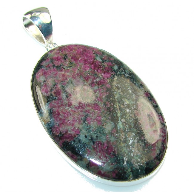 Big!Sands Of Time!! Eudialyte Sterling Silver Pendant