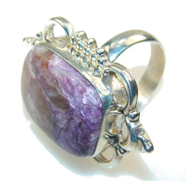 Secret Purple Tiffany Jasper Sterling Silver ring s. 8
