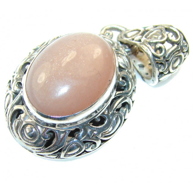 Amazing Color Of Golden Calcite Sterling Silver Pendant