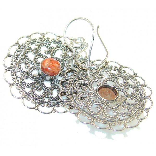 Delicate Design!! Calcite Sterling Silver earrings