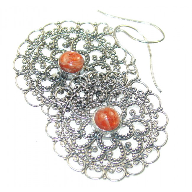 Delicate Design!! Calcite Sterling Silver earrings