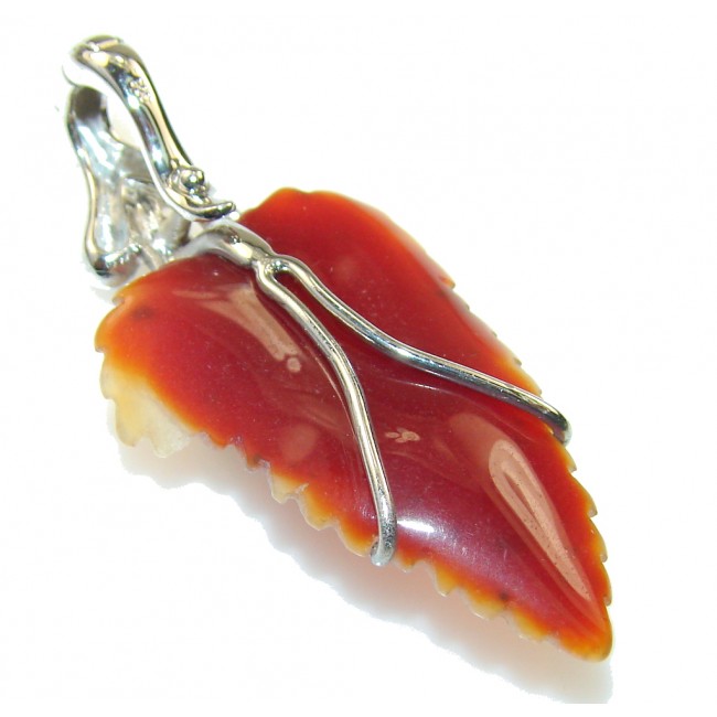 Stylish Brown Agate Druzy Sterling Silver Pendant