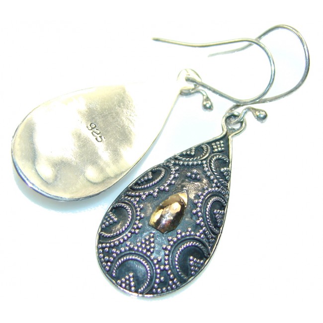 Natural Beauty!! Silver Sterling Silver earrings