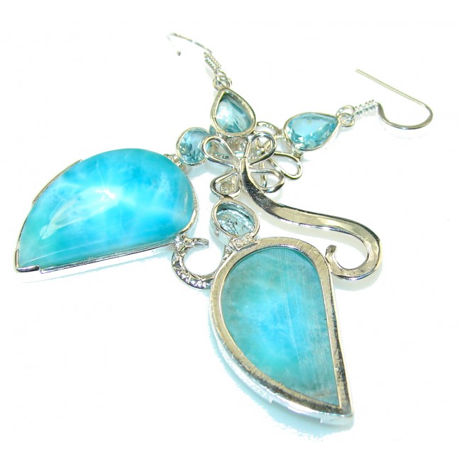 Believe In! Light Blue Larimar Sterling Silver earrings