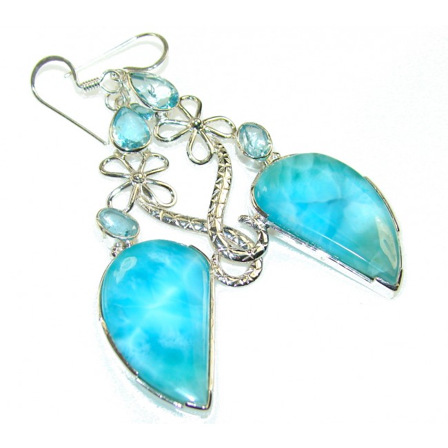 Believe In! Light Blue Larimar Sterling Silver earrings