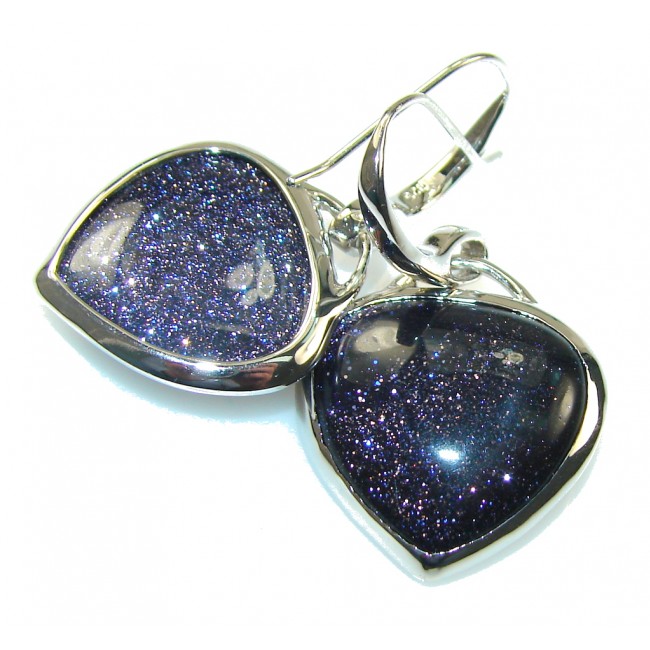 Awesome Style!! Blue Sun Sitara Sterling Silver Earrings