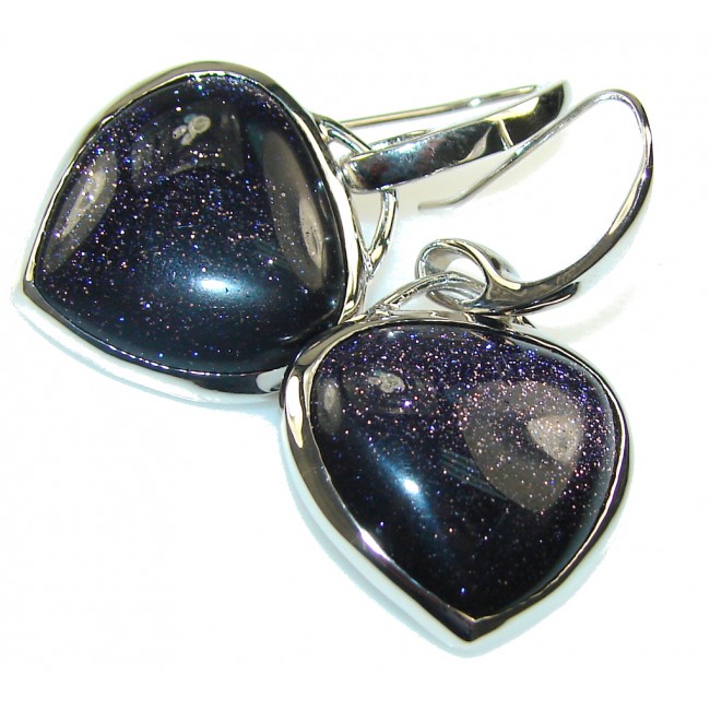 Awesome Style!! Blue Sun Sitara Sterling Silver Earrings