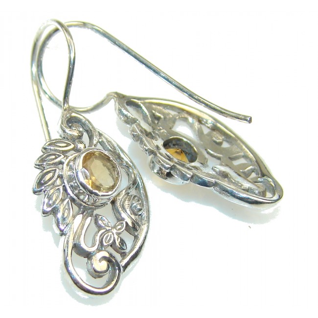 Secret Yellow Citrine Sterling Silver earrings