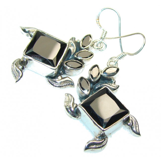 Fantastic Hematite Sterling Silver earrings