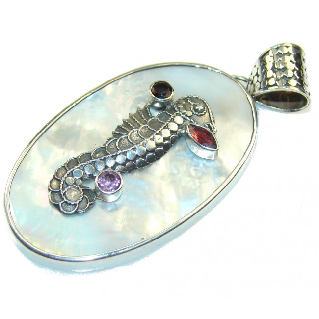 Big!! Love's Success!! Blister Pearl Sterling Silver pendant