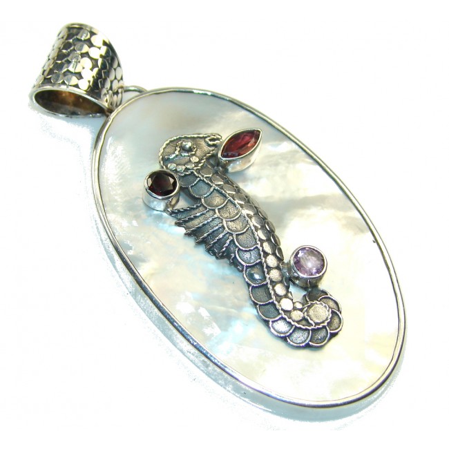 Big!! Love's Success!! Blister Pearl Sterling Silver pendant