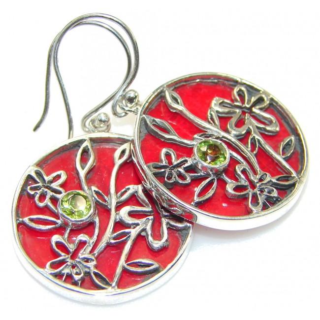 The One! Fossilized Coral Sterling Silver earrings