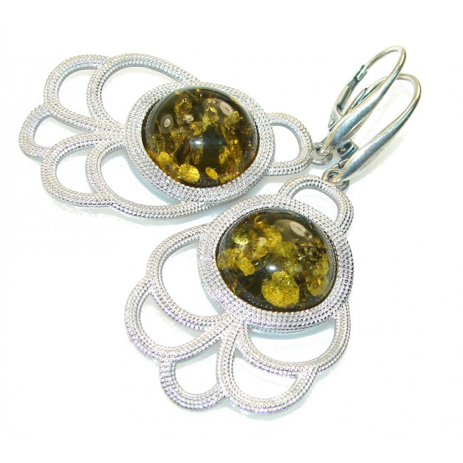 Trade Secret!! Polish Amber Sterling Silver earrings