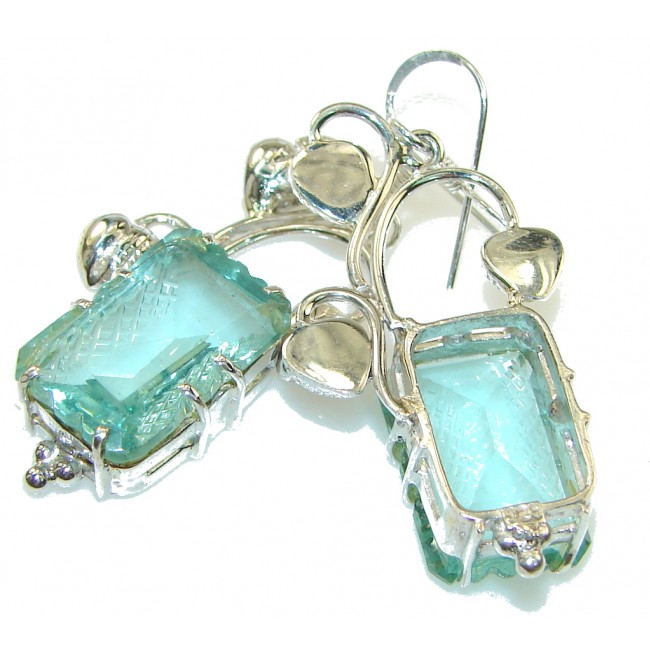 Delicate! Created Apatite Sterling Silver Earrings