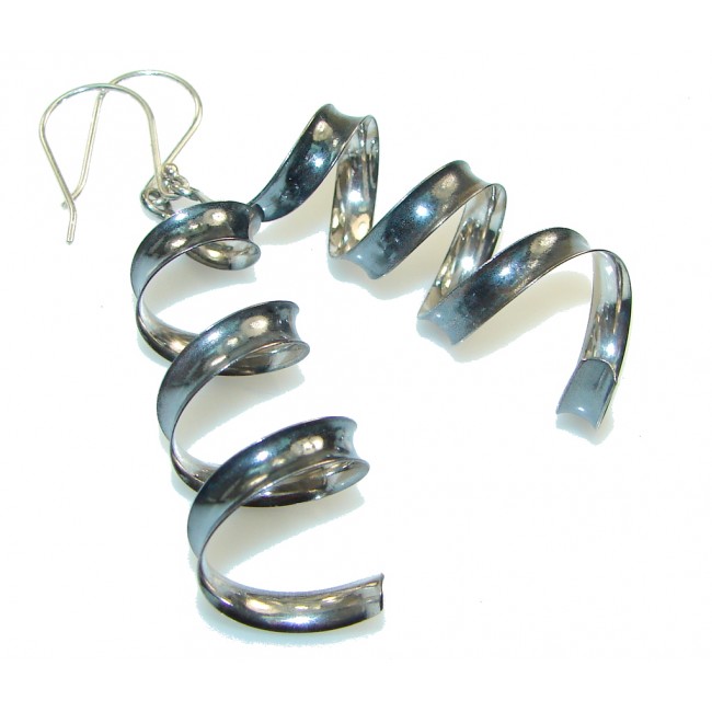Stylish Design!! Silver Sterling Silver earrings