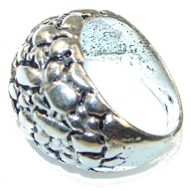Simple Design!! Silver Sterling Silver Ring s. 7