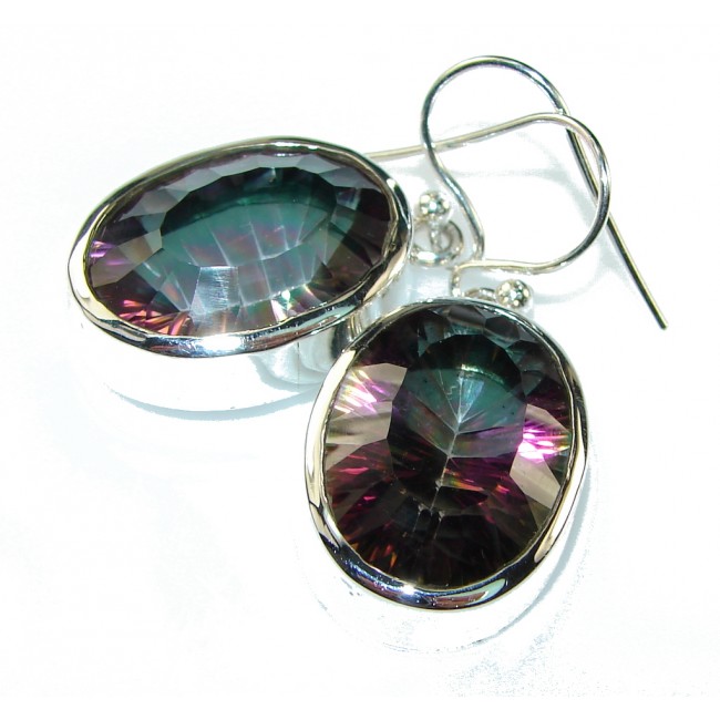 Amazing!! Rainbow Magic Topaz Sterling Silver earrings