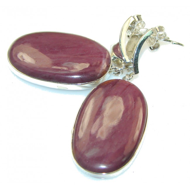 Fabulous!! Purple Sugalite Silver Sterling earrings