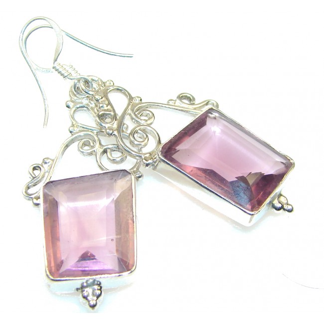 Delicate! Light Purple Amethyst Sterling Silver earrings