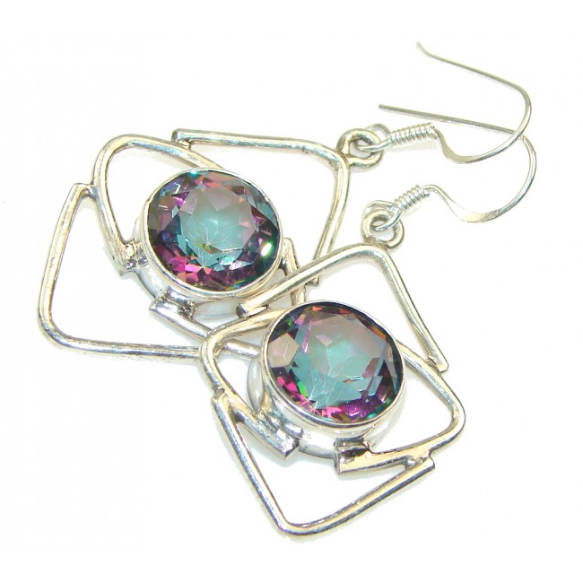 Amazing!! Rainbow Magic Topaz Sterling Silver earrings