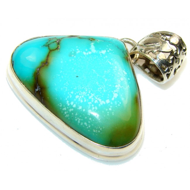 Royston Blue Turquoise Sterling Silver Pendant
