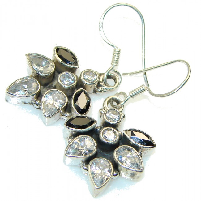 Gentle!! White Topaz Sterling Silver earrings