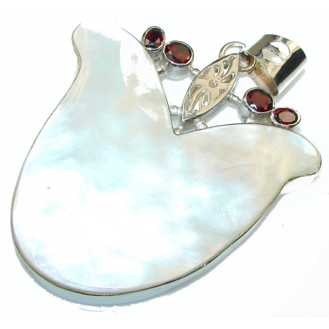 Big! Stylish Blister Pearl Sterling Silver pendant