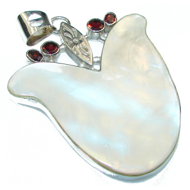 Big! Stylish Blister Pearl Sterling Silver pendant