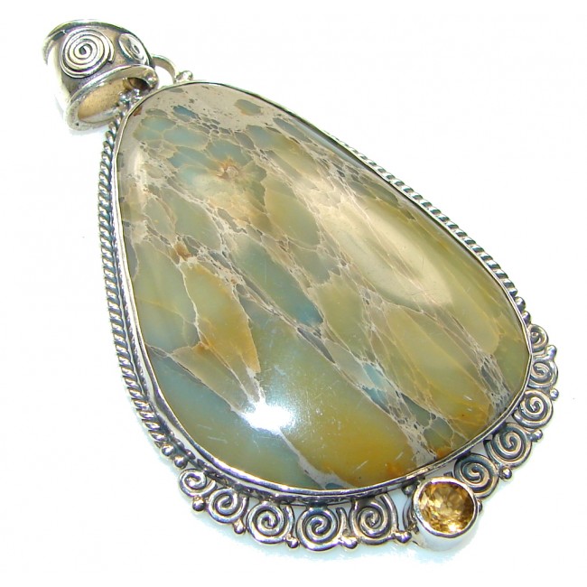 Instant Classic!! Green Maw Sit Sit Sterling Silver Pendant