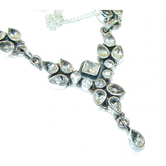 Promise Of LOve!! White Topaz Sterling Silver necklace