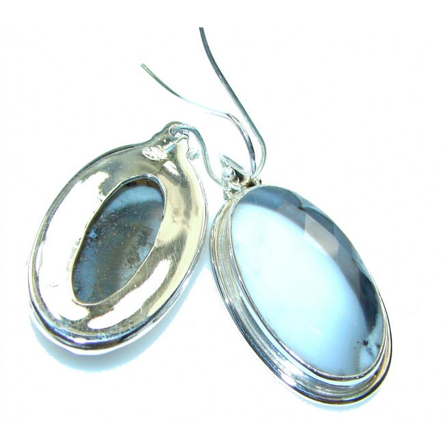 Fabulous!! Dendritic Agate Sterling Silver earrings