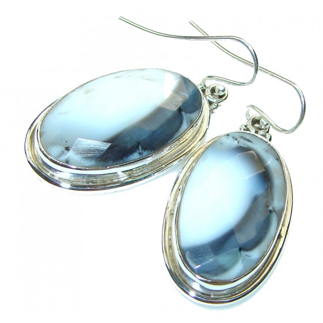 Fabulous!! Dendritic Agate Sterling Silver earrings