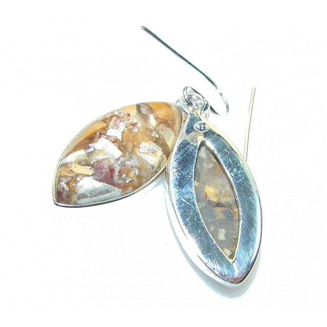 Secret!! Burro Creek Jasper Sterling Silver earrings