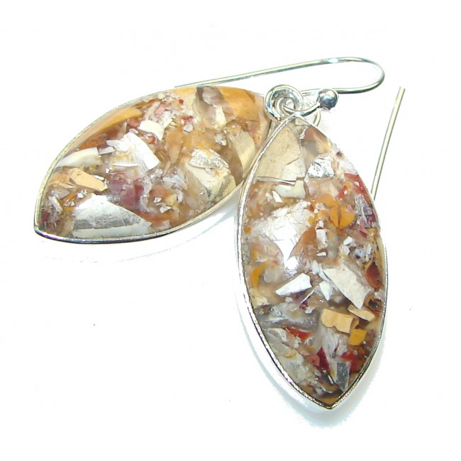Secret!! Burro Creek Jasper Sterling Silver earrings