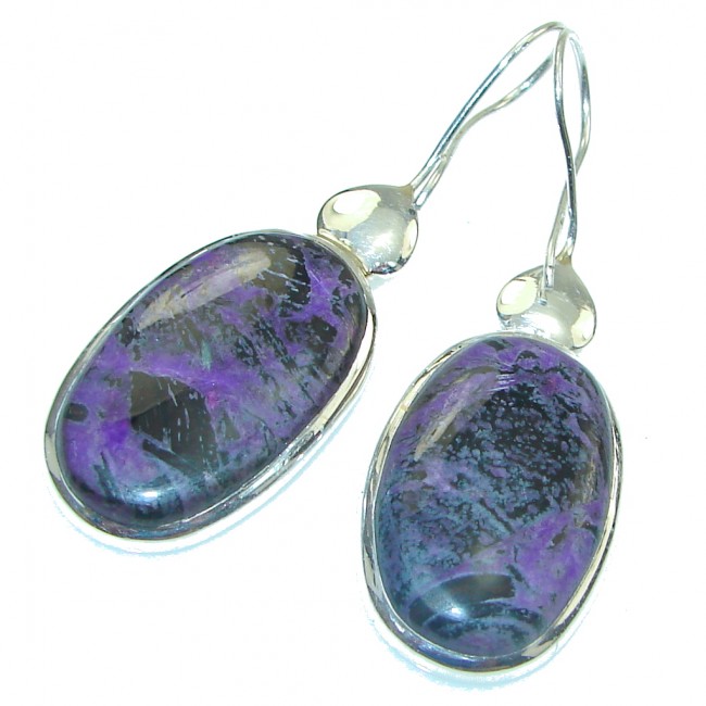 Exclusive! Purple Charoite Sterling Silver earrings