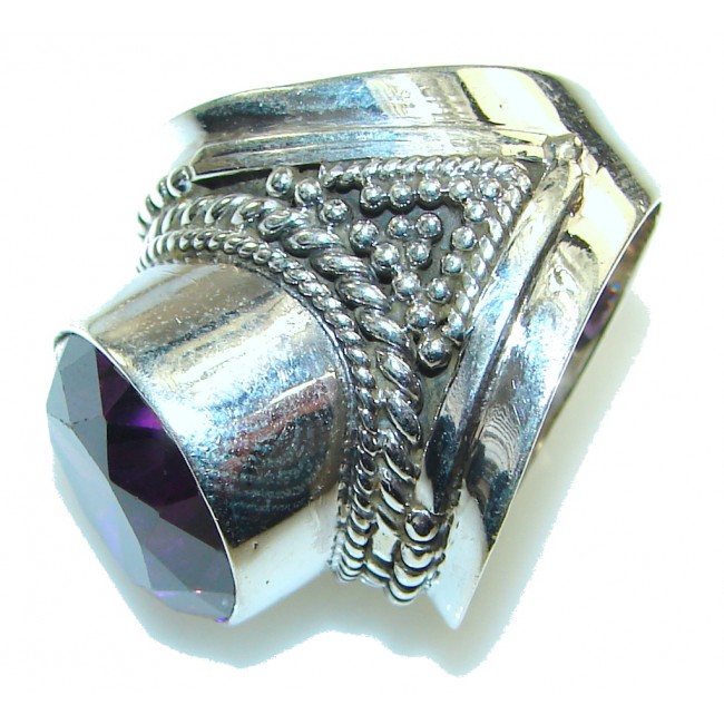 Royal Alexandrite Quartz Sterling Silver Ring s. 8