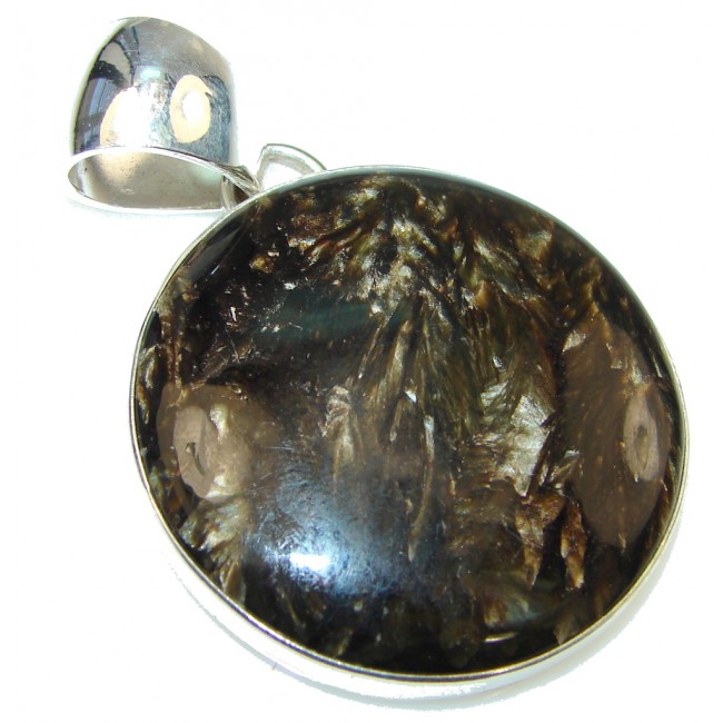 Amazing Black Pietersite Sterling Silver pendant