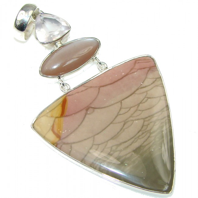 Big! Exclusive Imperial Jasper Sterling Silver Pendant