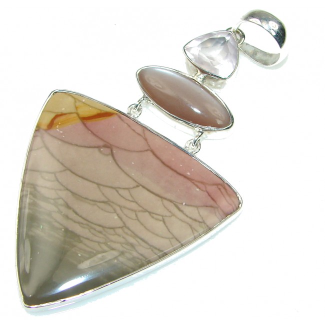 Big! Exclusive Imperial Jasper Sterling Silver Pendant