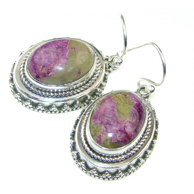 Amazing! Yellow Stichtite Sterling Silver earrings