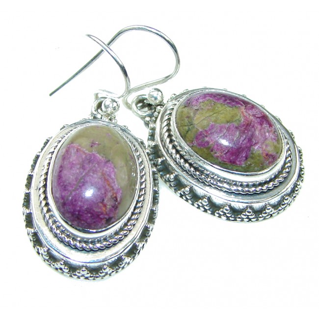 Amazing! Yellow Stichtite Sterling Silver earrings