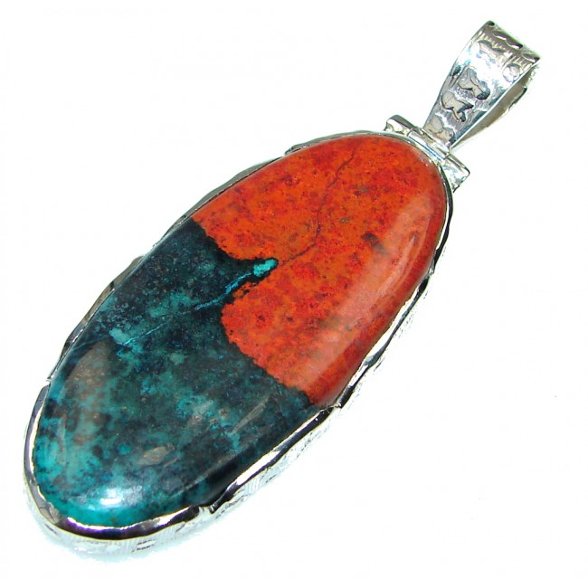 Excellent! Red Sonora Jasper Sterling Silver Pendant