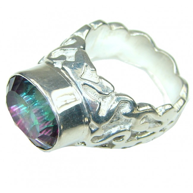 Purple Spell! Rainbow Magic Topaz Sterling Silver ring s. 8 1/4