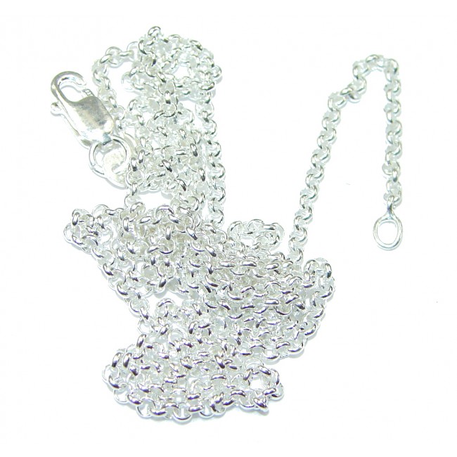 Rolo Sterling Silver Chain 22'' long, 1 mm wide