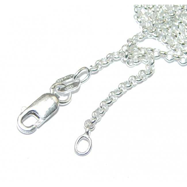 Rolo Sterling Silver Chain 22'' long, 1 mm wide