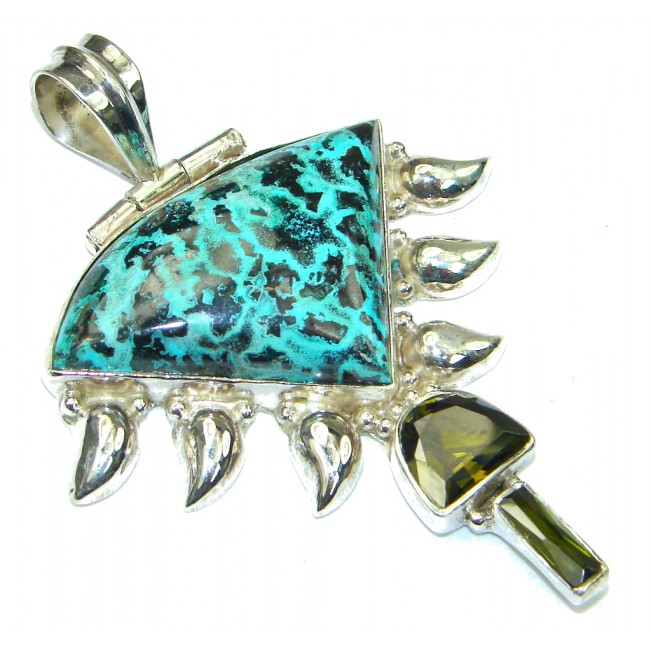 Pale Beauty! Blue Turquoise Sterling Silver Pendant