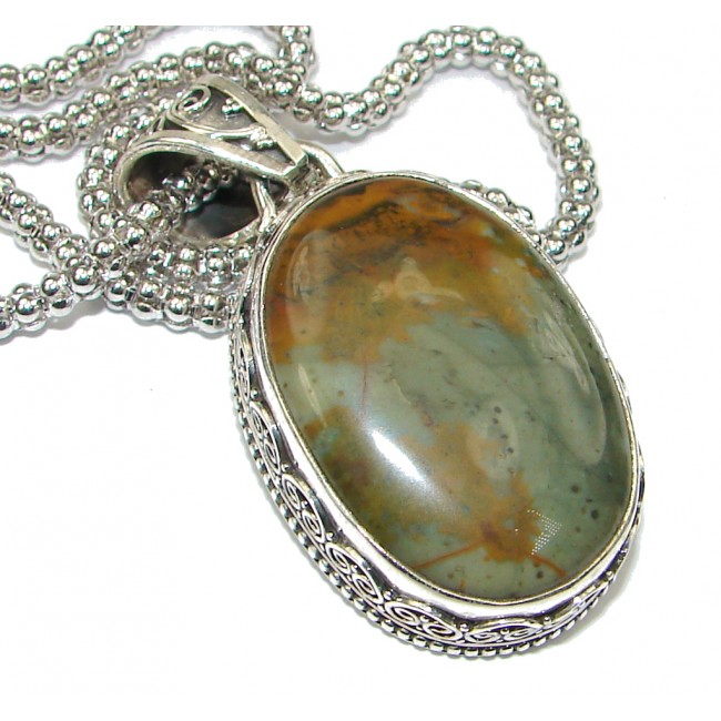 Instant Classic! Montana Agate Sterling Silver Necklace