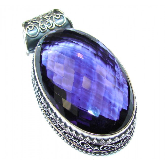 Lavender Dream! Purple Quartz Sterling Silver Pendant