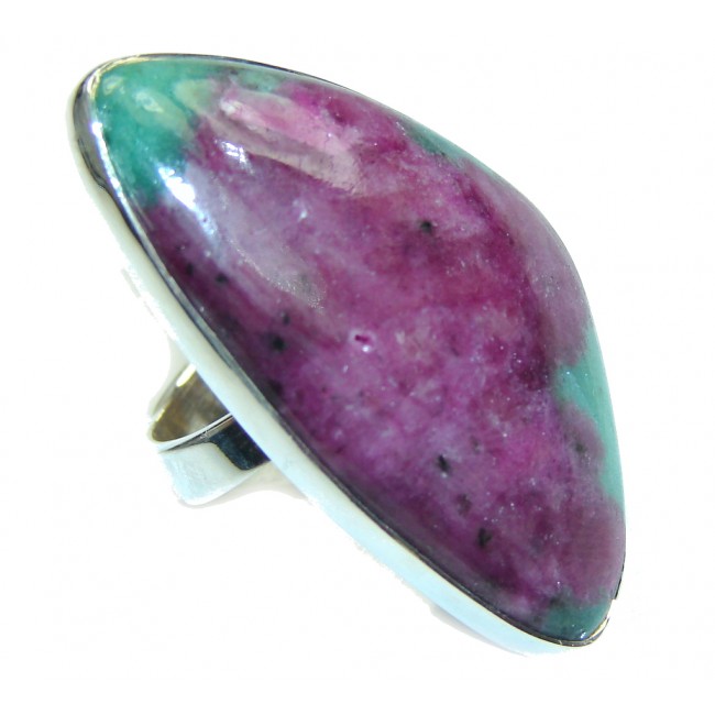 Awesome! Russian Eudialyte Sterling Silver Ring s. 7