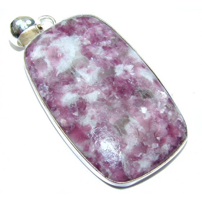 Amazing Crushed Amethyst Sterling Silver Pendant
